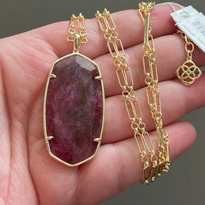 Kendra Scott Raspberry Labradorite Faceted Reid